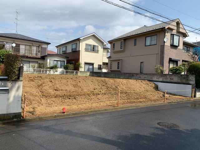 神奈川県横浜市港北区大曾根の軽量鉄骨造2階建て解体工事後の様子です。